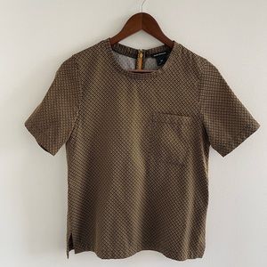 Club Monaco Pocket Shirt Silk Size S